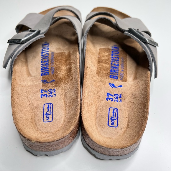 BIRKENSTOCK Siena Soft Footbed Nubuck Leather Dove Gray Size 37 EU 6 - 6.5 US - Picture 8 of 13